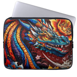 Funda Para Portátil "El florecimiento del dragón"