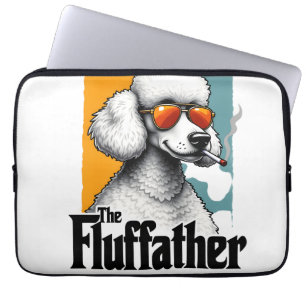 Funda Para Portátil El Fluffather Poodle Vintage Perro Divertido Mafia