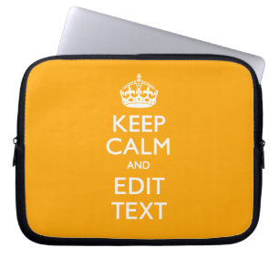 Funda Para Portátil El Fondo Amarillo Del Sol Mantiene La Calma Y El T