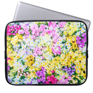 Funda Para Portátil El fondo de la hermosa Flor, hermoso,