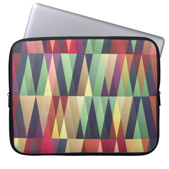 Funda Para Portátil El fondo sin igual con muchos trianglesstreet, art (Frente)