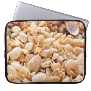 Funda Para Portátil El fondo texturizado de verano en Sea Beach Shell