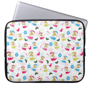 Funda Para Portátil El gato navidad está durmiendo