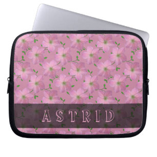 Funda Para Portátil El geranio rosado romántico florece cualquier