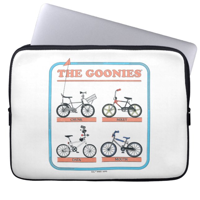 Funda Para Portátil El gráfico de bicicletas de Goonies (Frente)