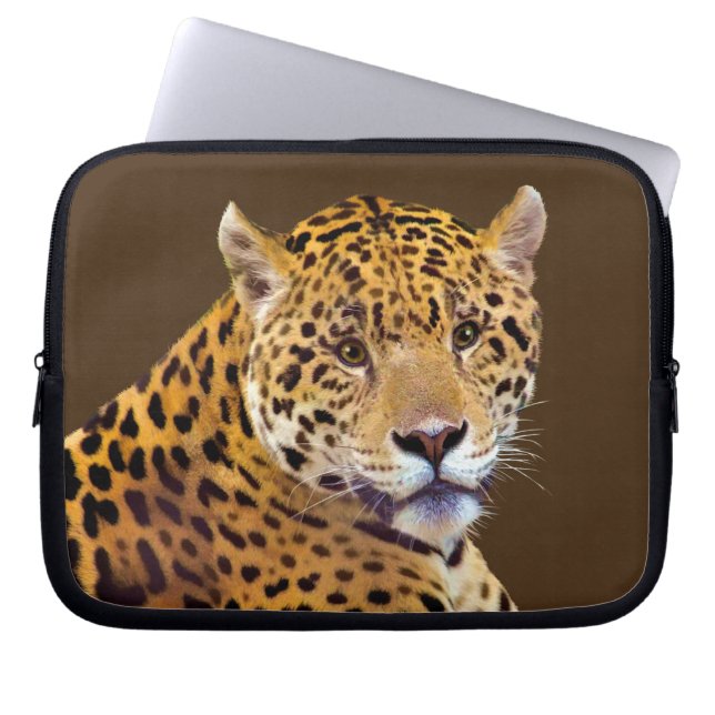 Funda Para Portátil El gran amante del gato de Jaguar visto #Gift (Frente)