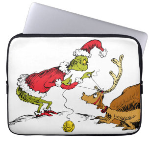 Funda Para Portátil El Grinch Prepara a Max el Reno
