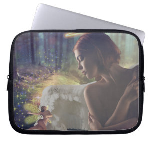 Funda Para Portátil El hermoso ángel con arte de fantasía