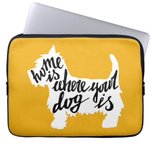 Funda Para Portátil El hogar es donde está su perro