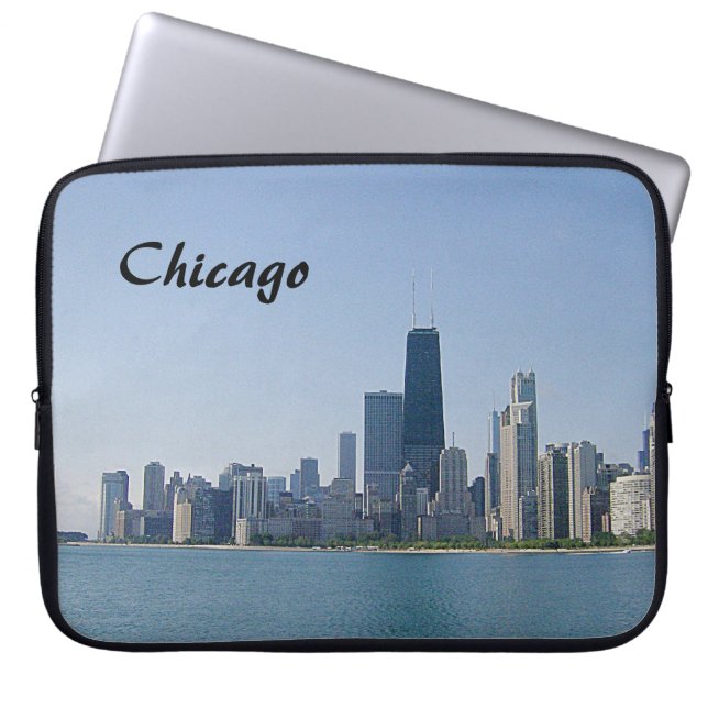 Funda Para Portátil El horizonte de Chicago (Frente)