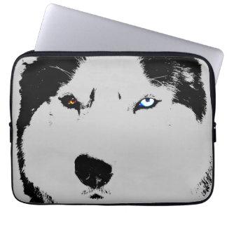 Funda Para Portátil El husky siberiano fornido de la caja del