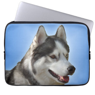 Funda Para Portátil El husky siberiano fornido de la caja del