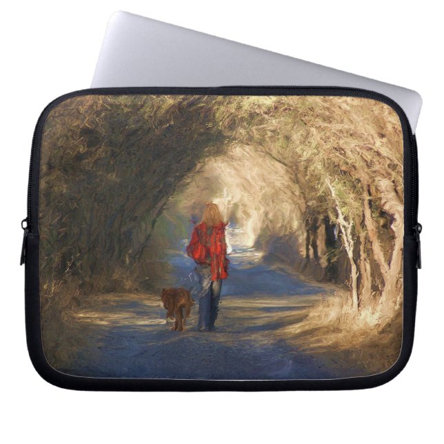 Funda Para Portátil el ir para un paseo (Frente)