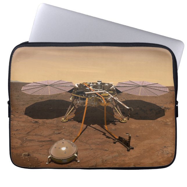 Funda Para Portátil El Lander Insight Opera En La Superficie De Marte. (Frente)