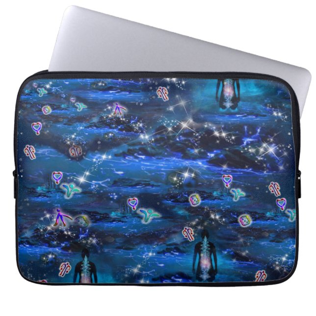 Funda Para Portátil El lenguaje de los símbolos claros (Frente)