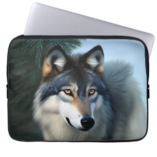 Funda Para Portátil El Lobo Ártico, la manga de los portátiles