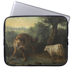Funda Para Portátil El lobo y el cordero (por Jean-Baptiste Oudry)