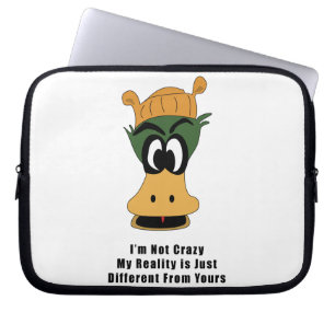 Funda Para Portátil El loco Personalizado Verde Duck Diferente Realida