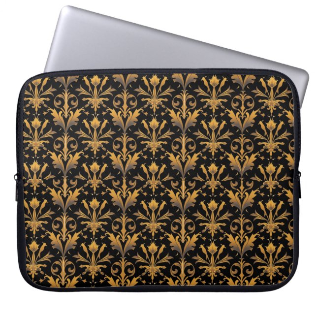 Funda Para Portátil El lujo dorado (Frente)