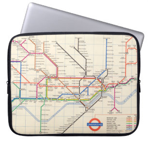 Funda Para Portátil El mapa subterráneo de Londres