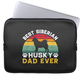 Funda Para Portátil El mejor Husky Husky Padre Siberiano, tributo al D