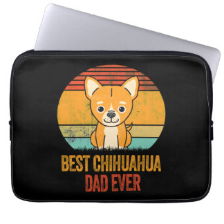 Funda Para Portátil El mejor papá de Chihuahua que ha estado molesto