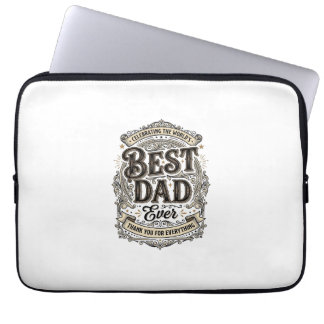 Funda Para Portátil El Mejor Papá del Mundo Diseño de Camiseta Vintage