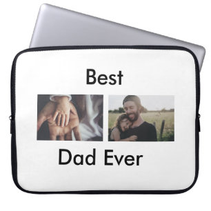 Funda Para Portátil el mejor papá, el feliz día del padre, agrega tu f