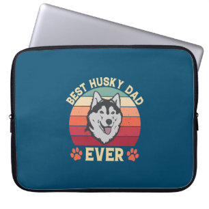 Funda Para Portátil El mejor papá husmear siempre papá del perro del p