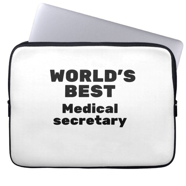 Funda Para Portátil El mejor secretario médico del mundo (Frente)