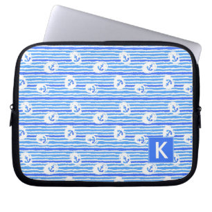 Funda Para Portátil El modelo el del ancla de la acuarela añade su