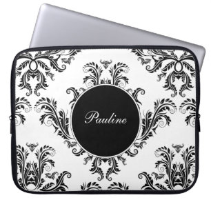 Funda Para Portátil El monograma del ordenador portátil envuelve