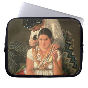 Funda Para Portátil El muchacho y el chica gitanos, (aceite en lona)