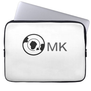 Funda Para Portátil El mundo negro agrega el nombre de los viajes en m