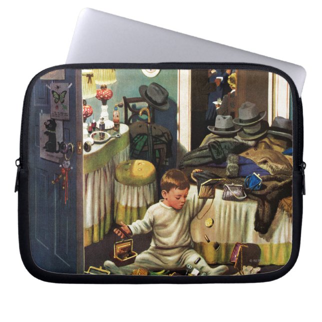 Funda Para Portátil El niño vacia los monederos (Frente)