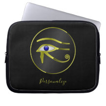 El ojo egipcio de Horus Ra personaliza una laptop
