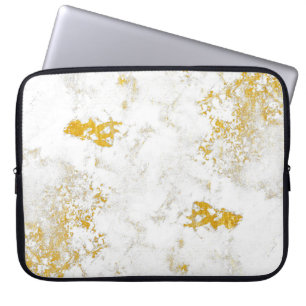 Funda Para Portátil El oro estriba la textura. Elemento de diseño de t