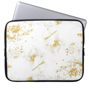Funda Para Portátil El oro estriba la textura. Elemento de diseño de t