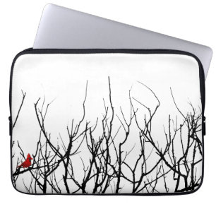 Funda Para Portátil El pájaro rojo por las pimientas de Leslie