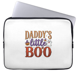 Funda Para Portátil El pequeño Boo de papá Vintage Halloween
