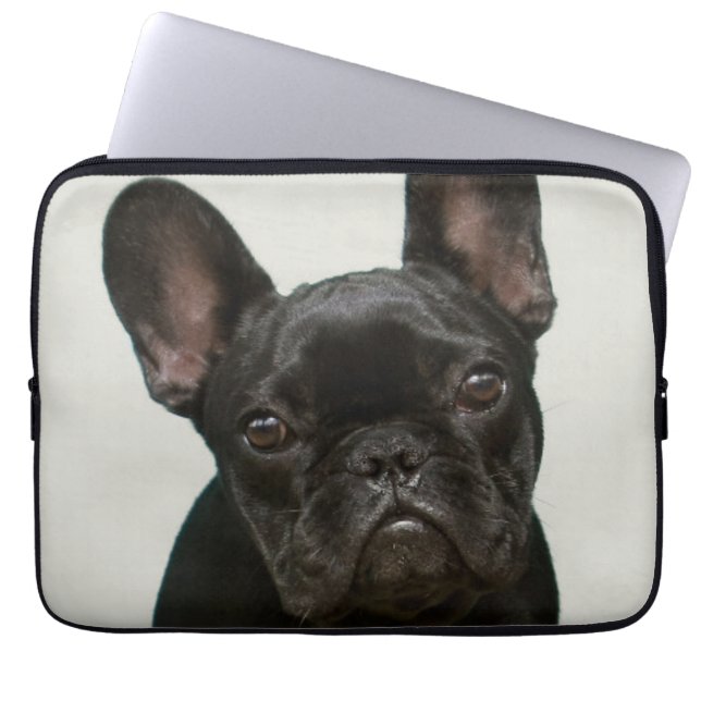 Funda Para Portátil El perrito más lindo del bulldog francés (Frente)