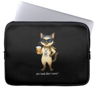 Funda Para Portátil El personal de la escuela de gatos siameses está b