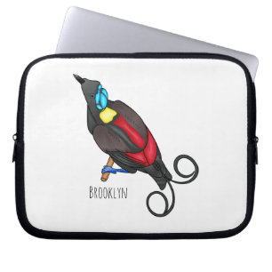 Funda Para Portátil El personalizado de aves del paraíso de Wilson