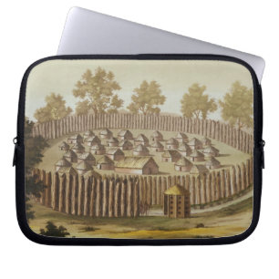 Funda Para Portátil El pueblo de una tribu indígena en la Florida,