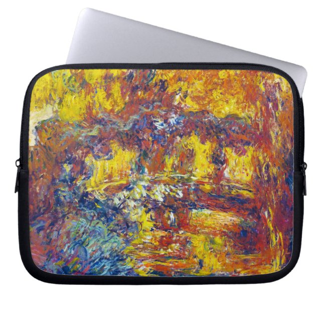 Funda Para Portátil El puente japonés Claude Monet (Frente)