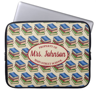 Funda Para Portátil El regalo del educador bibliotecario del profesor 