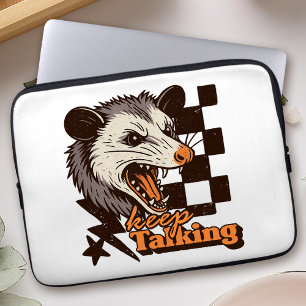 Funda Para Portátil El retro sigue hablando de Feral Possum: Animal sa