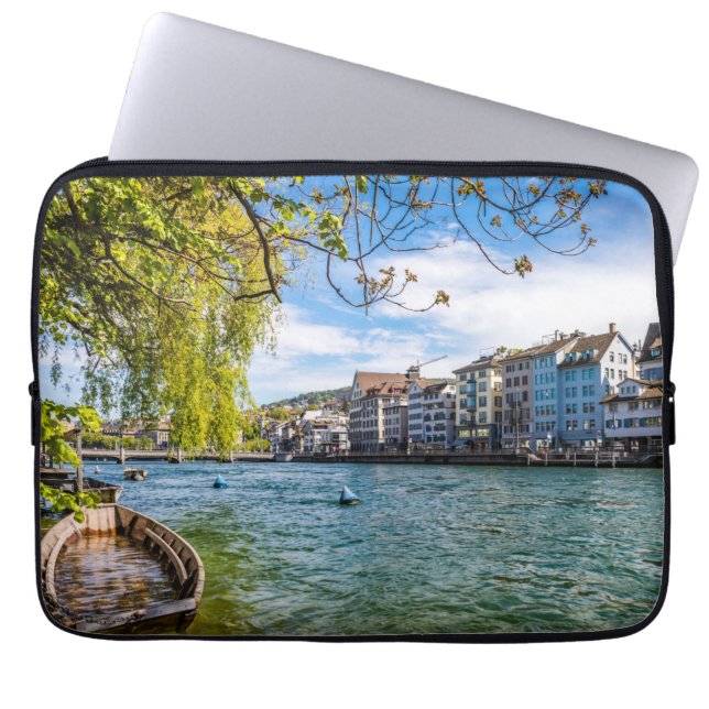 Funda Para Portátil El río Limmat, Zúrich (Frente)