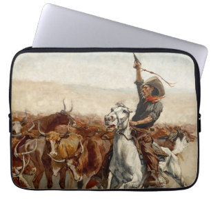 Funda Para Portátil El Rodeo Arte Occidental por Frederic Remington