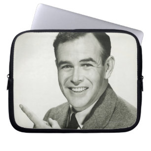 Funda Para Portátil El señalar del hombre de negocios